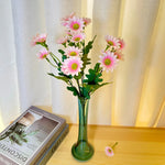 bouquet fleurs artificielles orange jaune blanc violet moderne minimaliste decoration maison intérieur