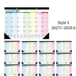 calendrier mural floral moderne notes faire planification quotidienne 18 mois