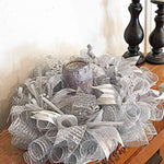 ruban décoration noël rouge doré blanc vert maille fine brillant adhésif festif moderne