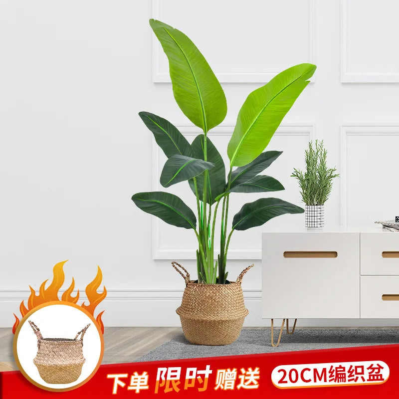 plantes artificielles feuilles palmier vertes modernes décoration extérieure pot grande taille