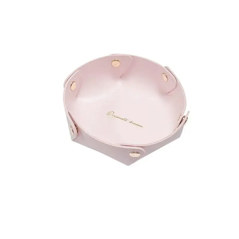 boîte rangement bijoux simili cuir marron moderne écouteurs sans fil montre bracelet