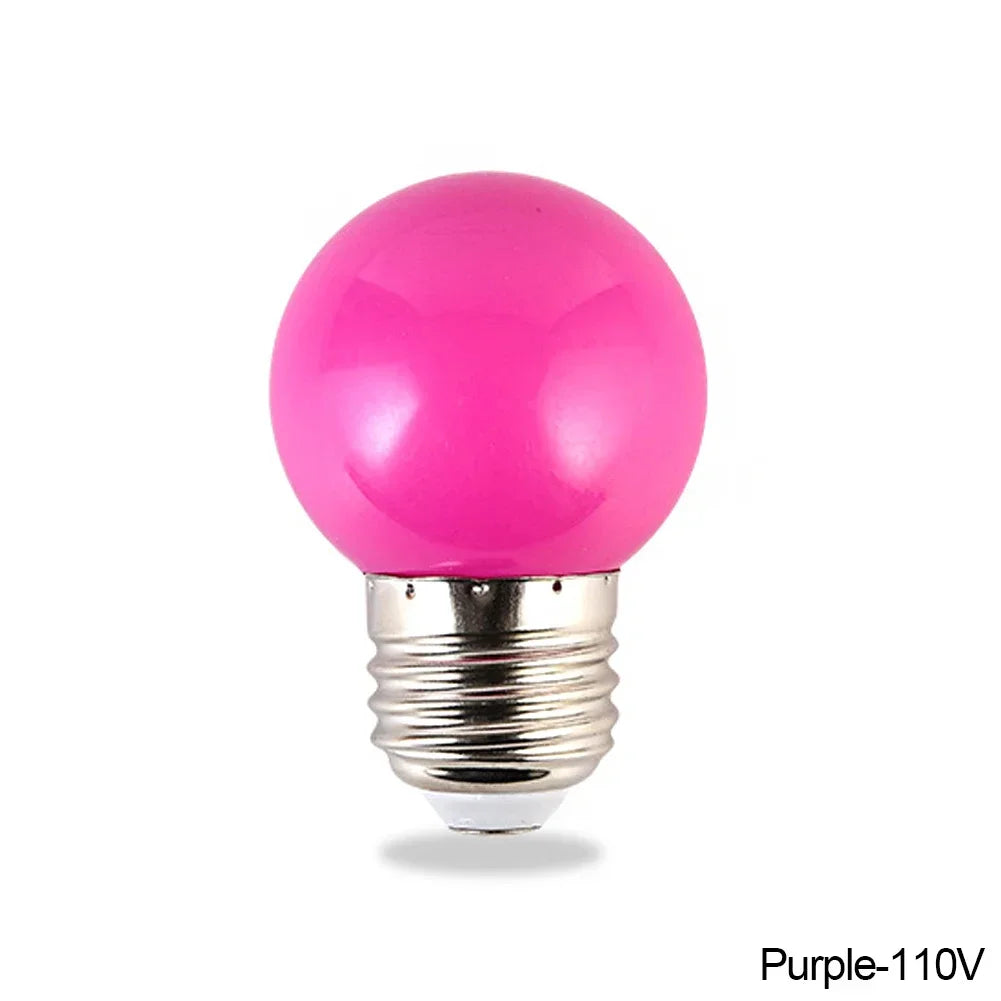 ampoule led rouge jaune blanche globe boule e27 vis bleue moderne chambre décoration noël