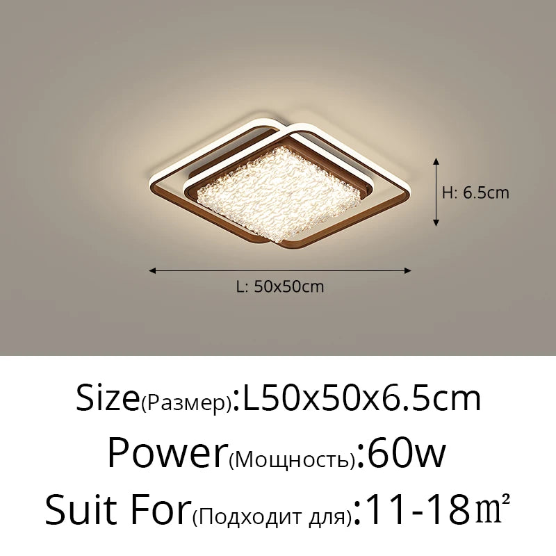 plafonnier led rond moderne cristaux blanc noir marron lampe intérieur élégante