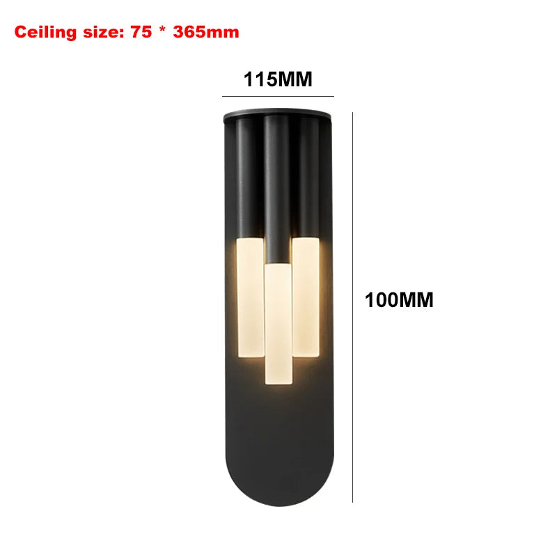 lampe murale moderne or texture lisse chambre coucher salle bain entrée étude aluminium warm