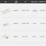 lampe led moderne télécommande ventilateur blanc grille leds chambre salon lumière blanche