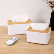 Boîte à mouchoirs en bois simple japonais pour maison et voiture, organisateur intérieur de bureau