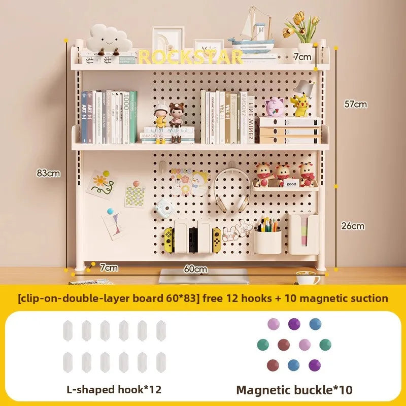 étagère murale modulaire métal blanc porte crayons support objets moderne