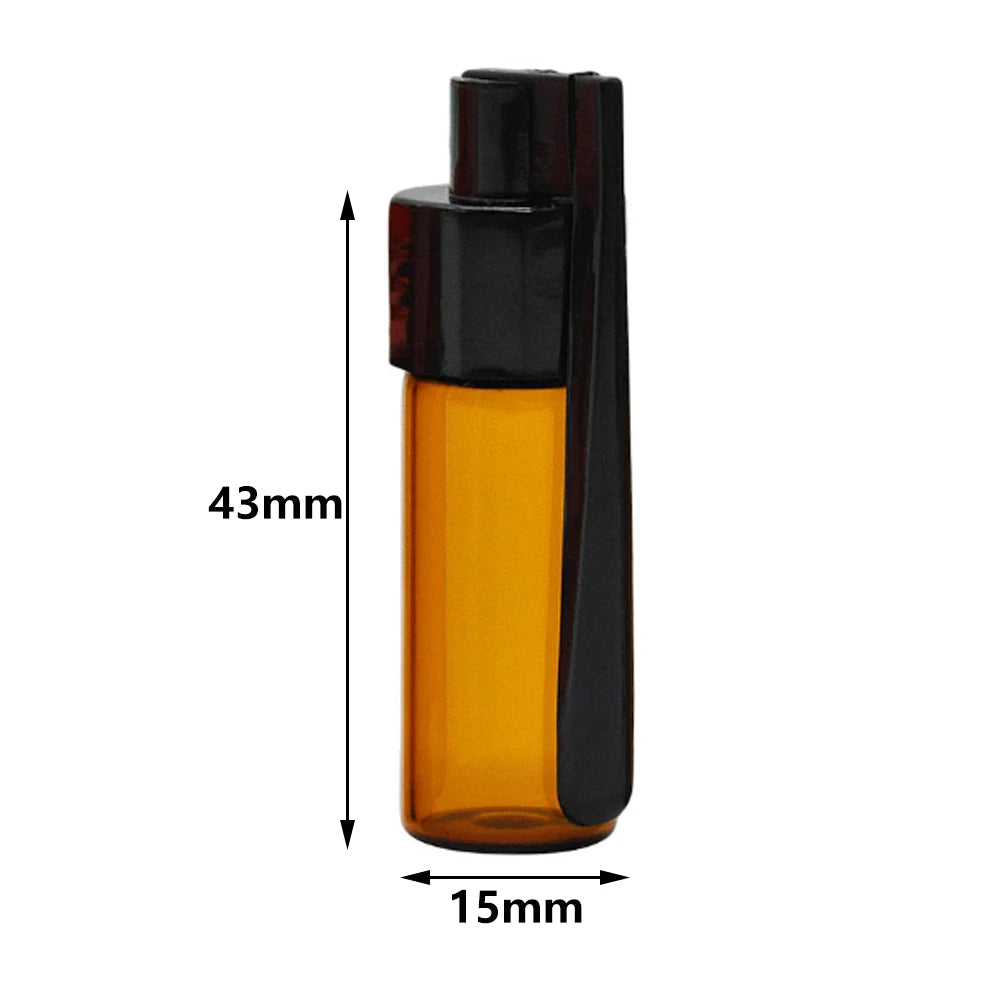 flacons poudre verre couleurs orange rouge bleu moderne cuillère transparents