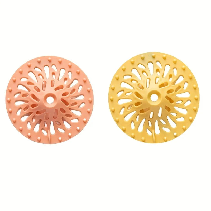 filtre bain moderne perforations bleu blanc jaune orange pratique salle bain