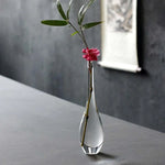 vases verre transparent modernes élégants branches feuilles roses arrangements floraux table maison mariage