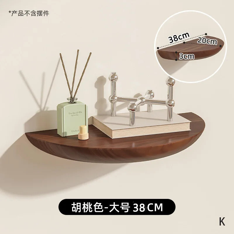 étagère murale bois naturel moderne diffuseurs parfums vert beige