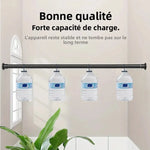 tige douche ajustable moderne blanc noir gris lisse ronde opaques variante longueur