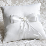 paniers mariage coussins alliances satin blanc rubans décorations mariage anniversaire noël valentin