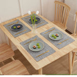 serviettes table lin classiques opaques beige gris noir vert rose bleu respectueuses l'environnement