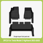 tapis sol voiture tesla model noir rayures horizontales moderne clips protection pieds