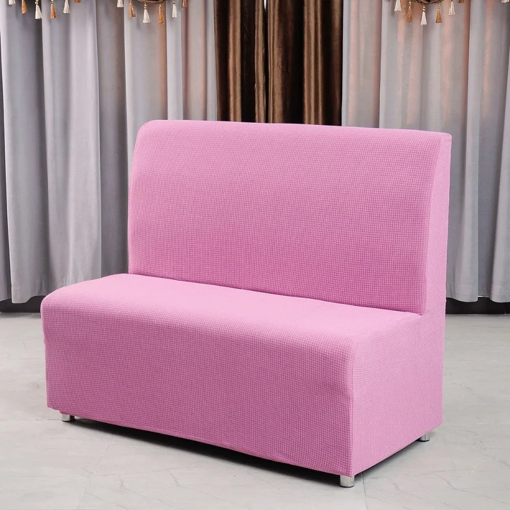 housse banc moderne tissu carreaux polyester lavable machine antidérapante bleu noir rouge