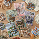 autocollants deco maison miniatures paysages scrapbooking etiquettes journal artisanal details architectural jardins voiles instructions