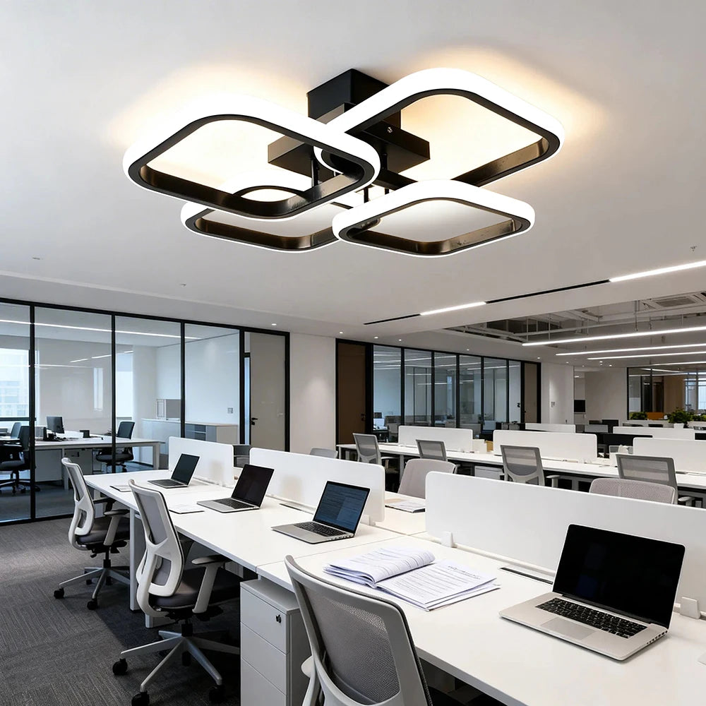 lampe moderne minimaliste noir blanc éclairage intérieur salon chambre