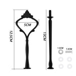 support serviettes mural floral moderne élégant métal doré argenté noir