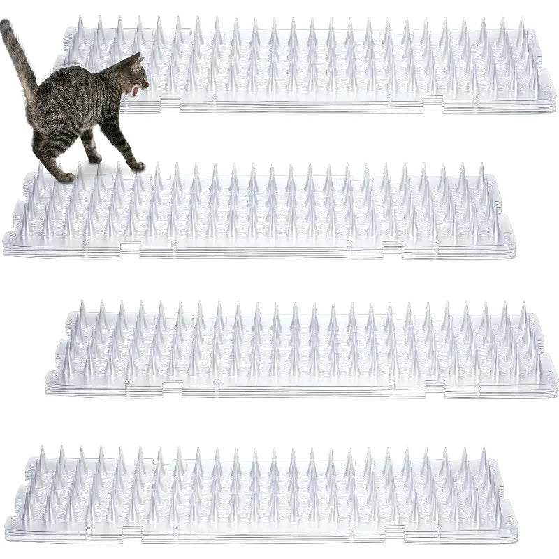 tapis dissuasif picots anti chat transparent orange gris protection plantes animaux utilitaireextérieurintérieur