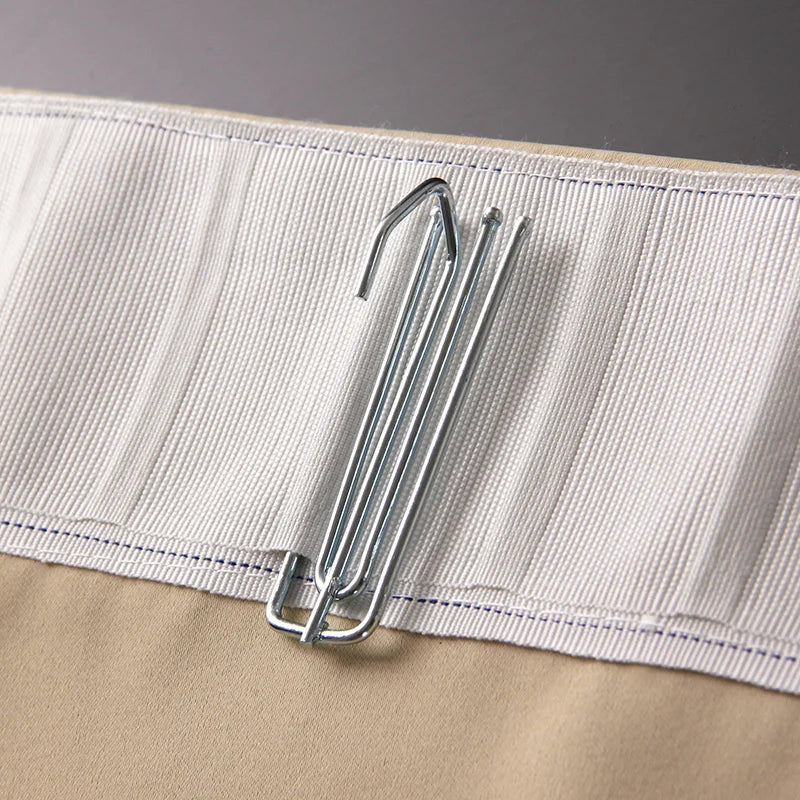 rubans rideaux blancs rayures horizontales modernes métalliques accessoires fenêtres coton haute qualité