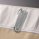 rubans rideaux blancs rayures horizontales modernes métalliques accessoires fenêtres coton haute qualité