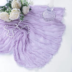 serviette table violet clair plissée décorative mariage fête réception boho chic
