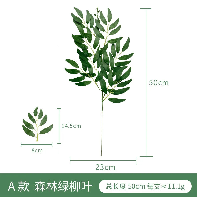 panneau bienvenue mariage branches artificielles feuilles vertes arches fleurs artificielles romantique élégant minimaliste