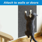 tapis grattage chats gris moderne texture tissée adhésif 40x300cm durable protection meuble