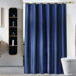 rideau douche moderne polyester opaque plis verticaux gris marron bleu blanc tringle rideau