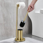 support papier toilette moderne brosse inoxydable noir or argent durable