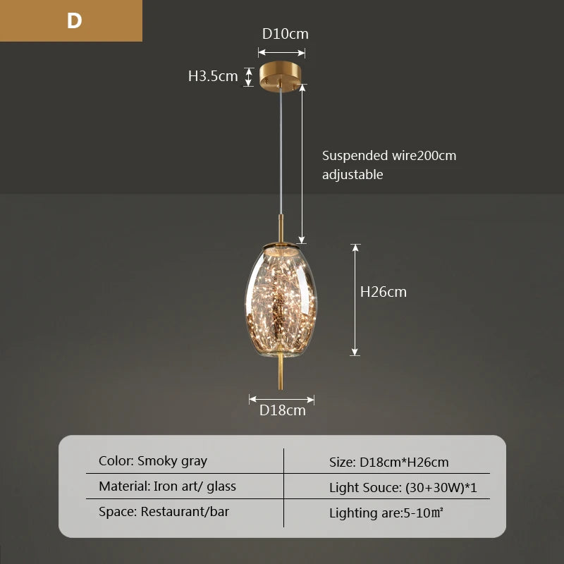 Suspension lumineuse moderne or noir filaments brillants élégante câble suspendu chambre salon