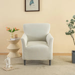 housse fauteuil vert moderne tissu jacquard polyester antidérapante imperméable intérieur extérieur