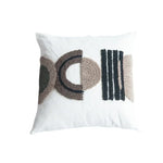 coussins géométriques blanc gris contemporains anti décubitus amovibles 45x45cm 30x50cm