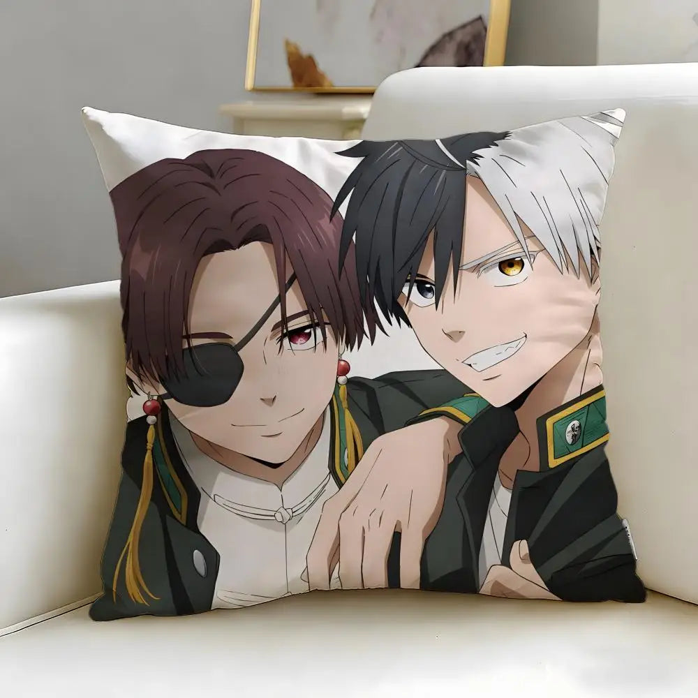 coussin dessin animé personnages polyester bleu gris noir blanc rose moderne facile laver zippé