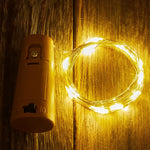 guirlande lumineuse blanc chaud fil cuivre moderne adhésif led noël 20 50 têtes