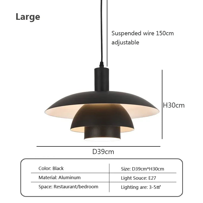lampe suspendue moderne blanche minimaliste plafonnier salon chambre luminaires intérieur rond épuré