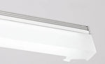 lampe salle bain moderne blanc noir rectangulaire minimaliste fixée mur 40cm