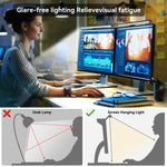 lampe écran incurvé rgb backlight clip moderne noir usb alimentation