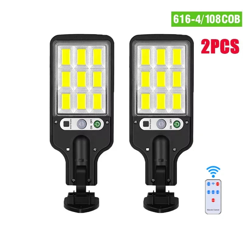 lampe solaire moderne noire ip65 led murale commande distance