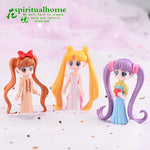 figurines anime personnages détaillées robes coiffures stylisées couleurs vives opaques mignonnes