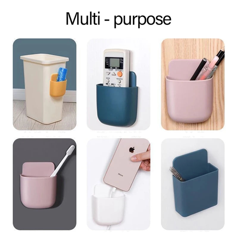porte objets mural moderne adhésif blanc gris jaune respectueux environnement rechargeable multifonction plastique