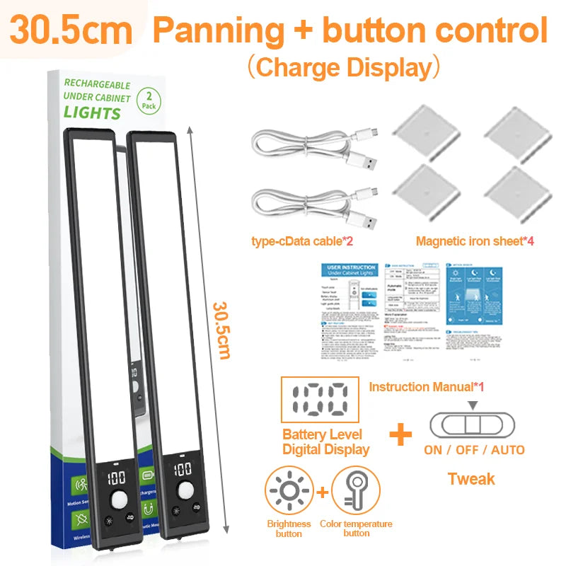 lampe led moderne blanc télécommande réglage luminosité indicateur batterie interface type dressing