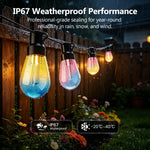 guirlande lumineuse led couleur changeante bluetooth synchronisation musicale étanche extérieure jardin fêtes