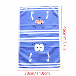 serviette rapide bleu blanc dessin animé rayures coton polyester machine rapide absorption fantaisie