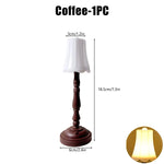 lampe table champignon blanc marron classique base stable abat jour câble