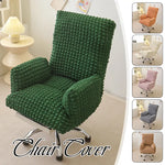 housse chaise tissée carreaux blanc cassé protection moderne mariage banquet