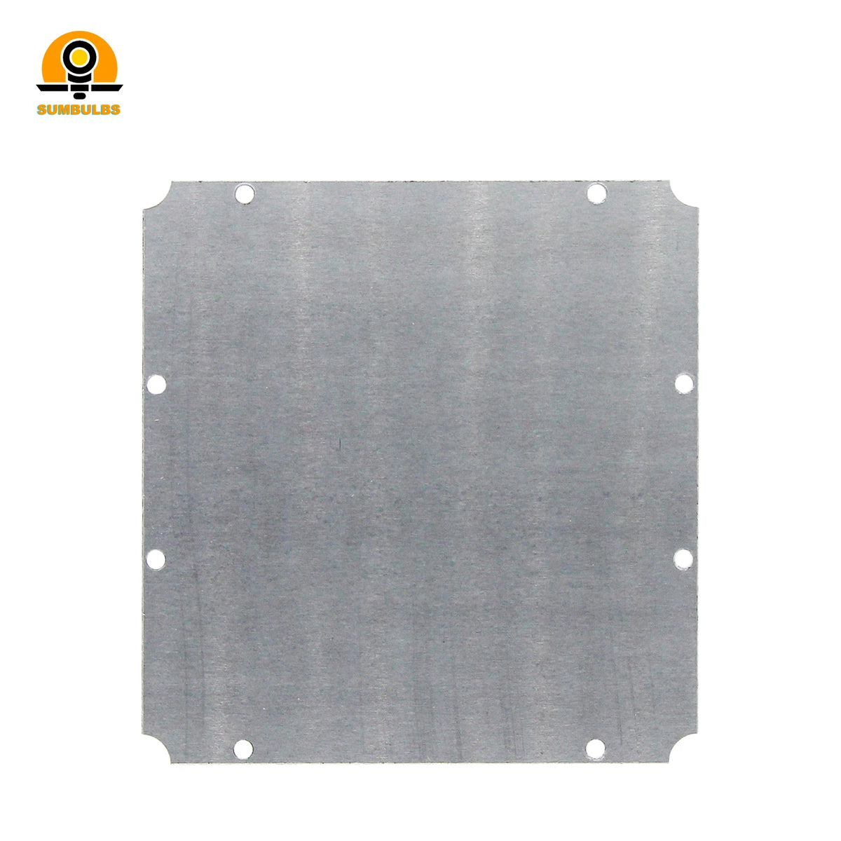 Panneau LED 100x95mm blanc gris métallique moderne 12V 50W aluminium silicone