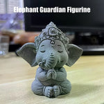 figurine éléphant gris texture granulée artisanal décor maison petite taille grande taille