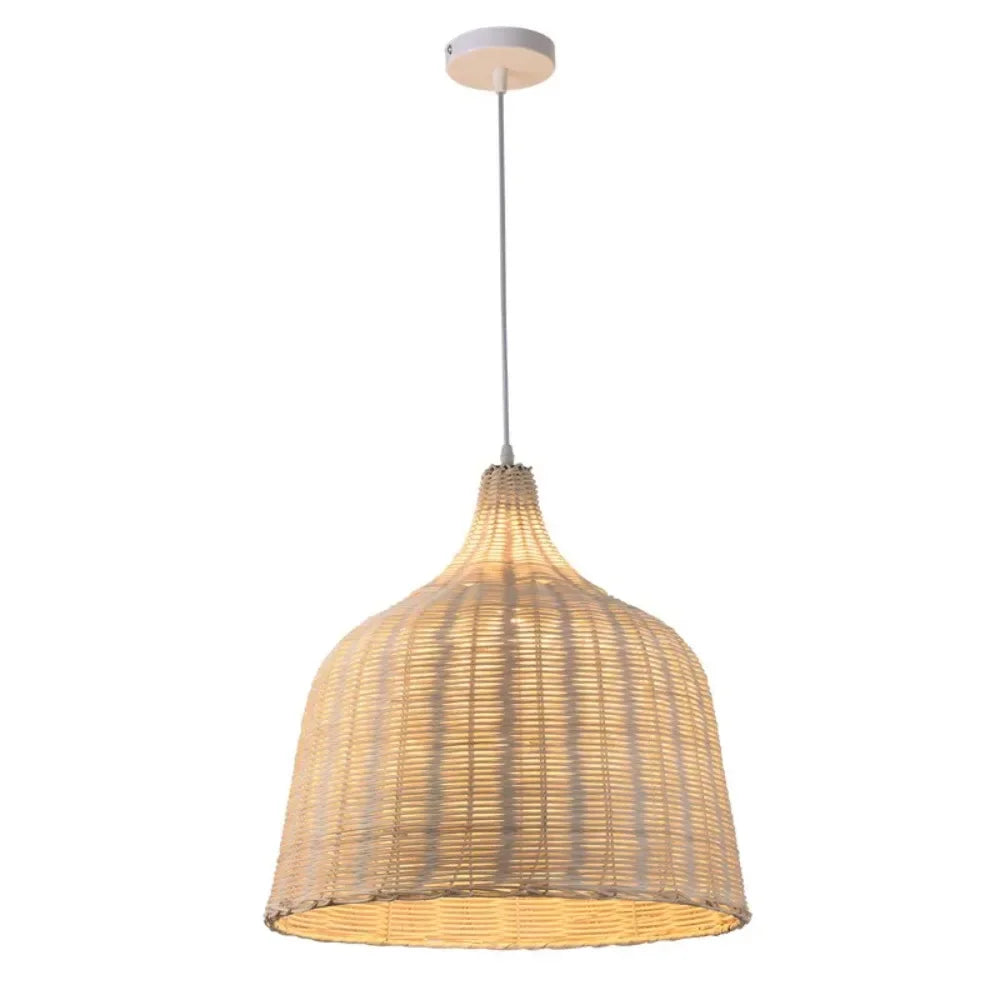 suspension rotin naturel moderne lampes suspendues rayures horizontales 3000k opacité chambre restaurant